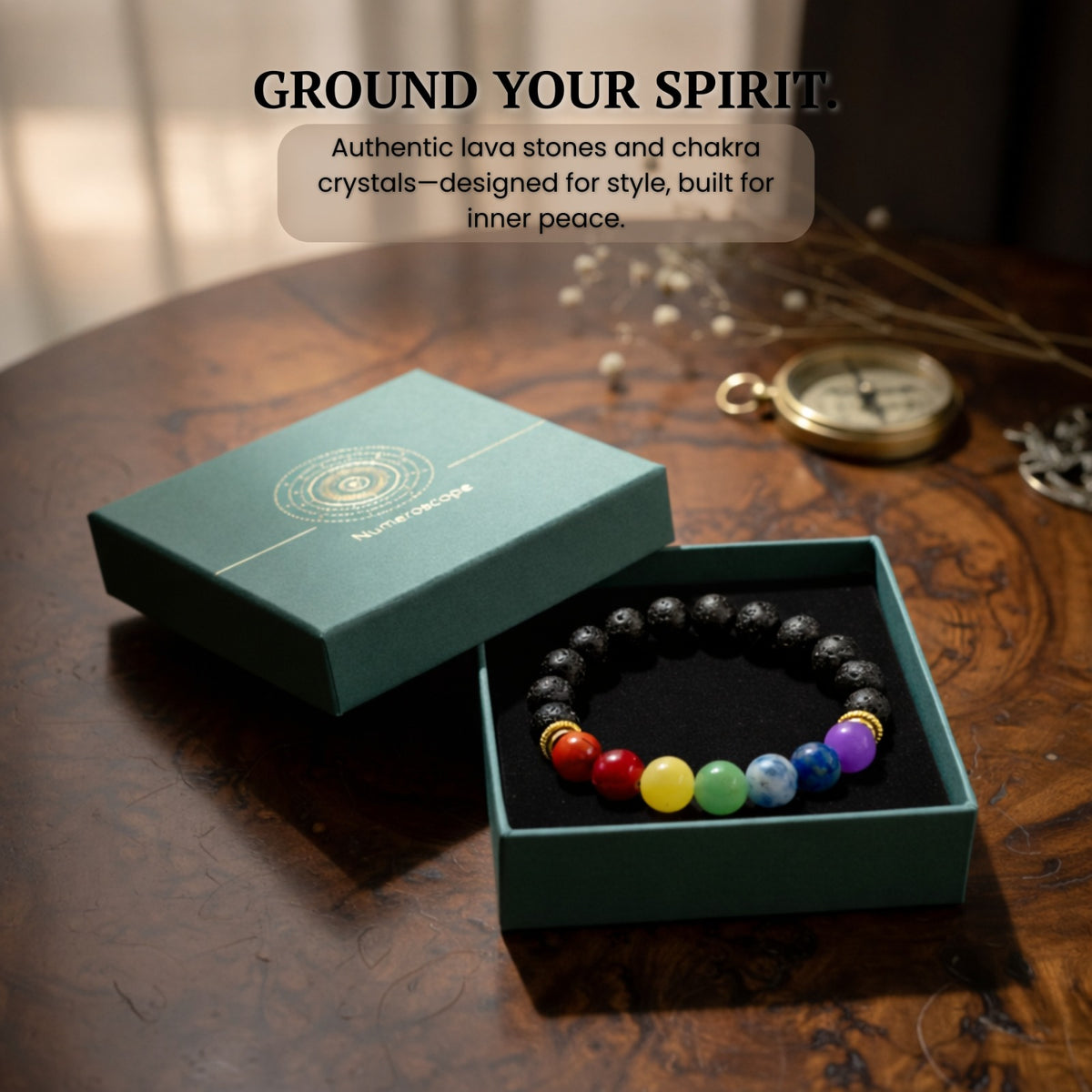 7 CHAKRA WITH LAVA BRACELET