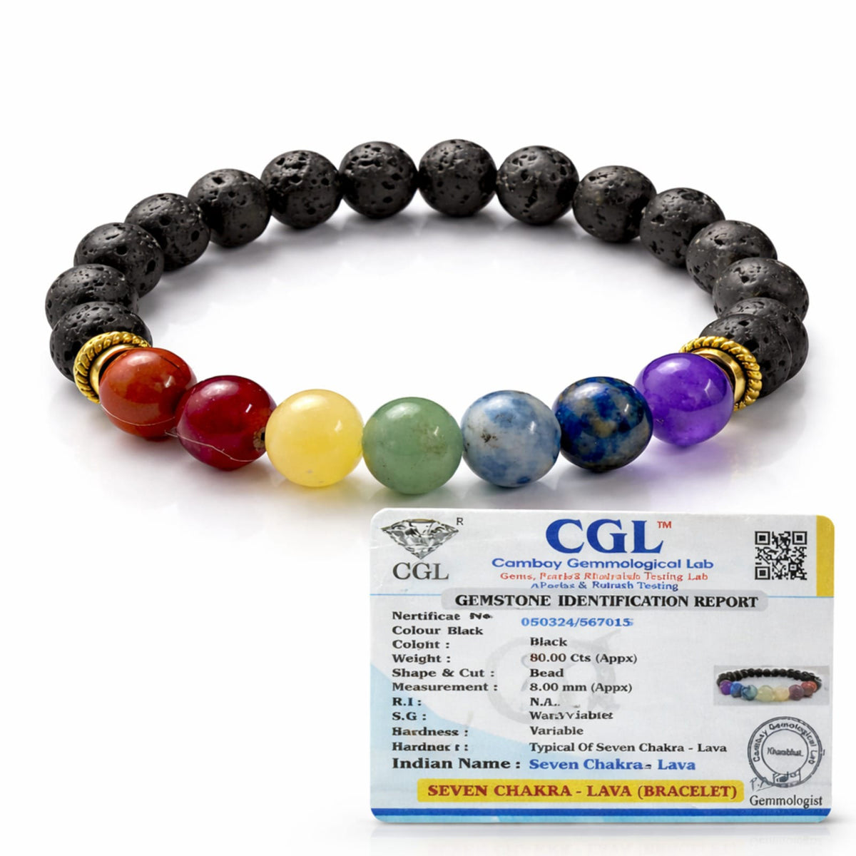 7 CHAKRA WITH LAVA BRACELET