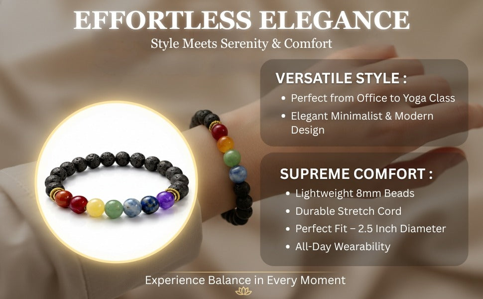 7 CHAKRA WITH LAVA BRACELET